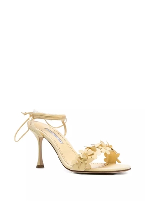 Manolo Blahnik 90mm Anista heeled sandals - Yellow