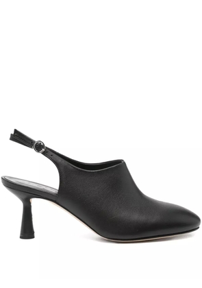 Aeyde 70mm leather slingback pumps - Black