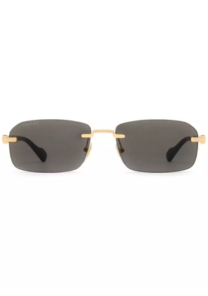 Gucci Eyewear rimless rectangle-frame sunglasses - Black