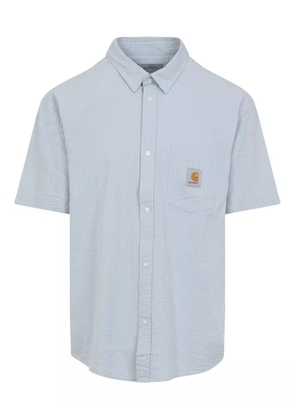Carhartt WIP Toland seersucker shirt - Blue