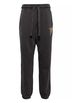 Musium Div. graphic-patch track pants - Grey