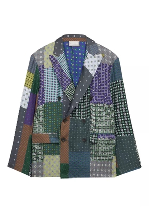 Pierre-Louis Mascia Fancy double-breasted blazer - Green