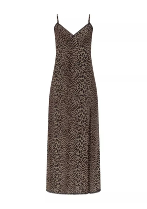 Zadig&Voltaire leopard-print slip dress - Brown