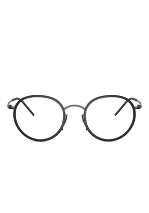 Giorgio Armani round-frames glasses - Black