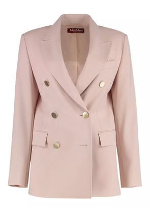 Max Mara Edicola double-breasted flap-pocket blazer - Pink