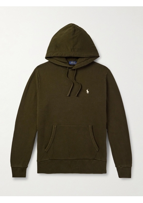 Polo Ralph Lauren - Logo-Embroidered Cotton-Jersey Hoodie - Men - Green - XS