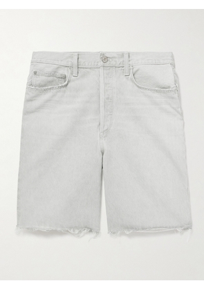 AGOLDE - Anson Straight-Leg Frayed Organic Denim Shorts - Men - Gray - UK/US 28