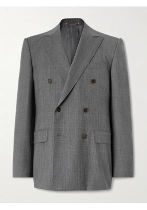 Canali - Double-Breasted Wool Suit Jacket - Men - Gray - IT 48