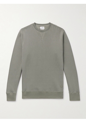Kingsman - Logo-Embroidered Cotton and Cashmere-Blend Jersey Sweatshirt - Men - Green - XS