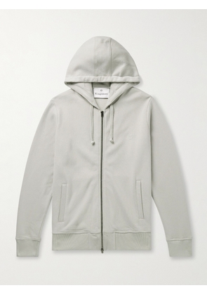 Kingsman - Logo-Embroidered Cotton and Cashmere-Blend Jersey Zip-Up Hoodie - Men - Gray - XS