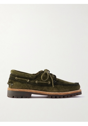 Officine Creative - Heritage Flexi 001 Brushed-Suede Loafers - Men - Green - EU 40