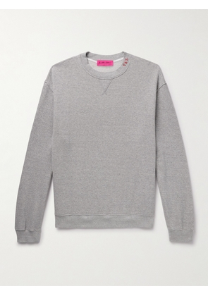 The Elder Statesman - Daily Crew Cotton and Cashmere-Blend Jersey Sweatshirt - Men - Gray - S