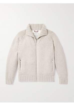 Brunello Cucinelli - Cashmere Zip-Up Cardigan - Men - Gray - IT 48