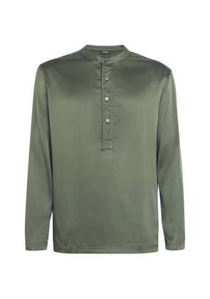 Tom Ford Silk-Blend Henley T-Shirt