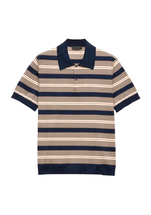 Prada Cotton Stripe Polo Shirt