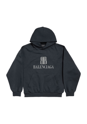 Balenciaga Oversized Cotton Logo Hoodie