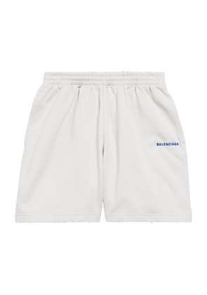 Balenciaga Cotton Logo Shorts