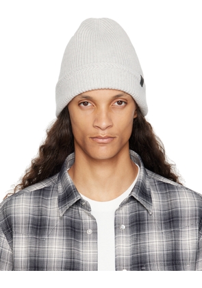 TOM FORD Gray Cashmere Knitted Beanie