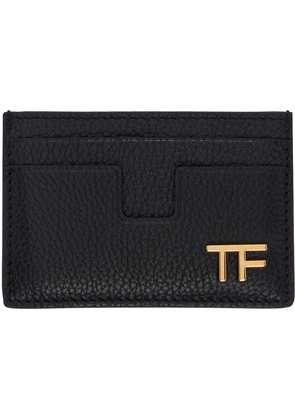 TOM FORD Black Grain Leather Card Holder