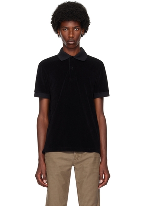 TOM FORD Black Towelling Polo