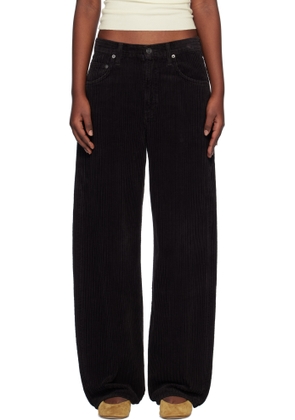 AGOLDE Black Low Curve Trousers