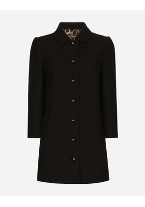 Dolce & Gabbana Short Woolen Coat - Woman Coats And Jackets Black 42