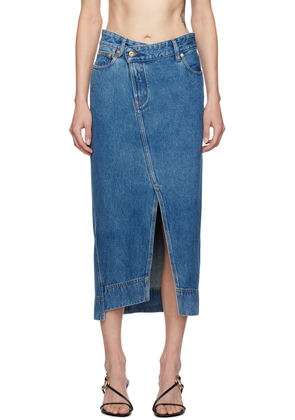 JACQUEMUS Blue La Casa 'La jupe de-Nîmes' Denim Midi Skirt