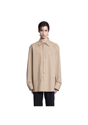 Embossed Logo Cotton Poplin Shirt