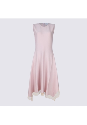 Alexander McQueen Pink Viscose Midi Dress