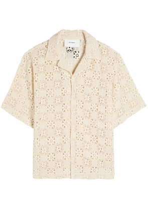 Axel Arigato Eren Crochet Open-knit Shirt - Ecru - XL