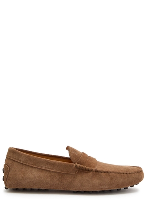 Tods Gommino Suede Loafers - Light Brown - 7 (IT41 / UK7)