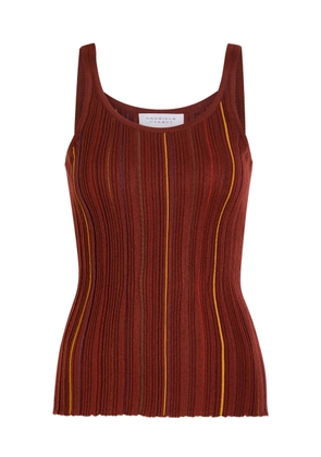 Gabriela Hearst Yara Striped Knit Tank - Brown Other - S (UK8-10 / S)