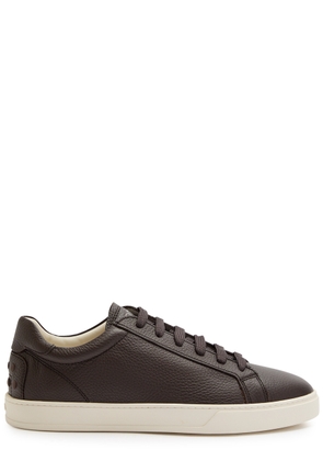 Tods Pebbled Leather Sneakers - Brown - 9 (IT43 / UK9)