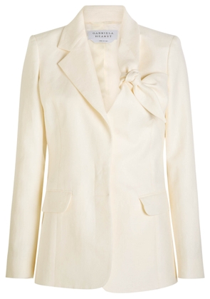 Gabriela Hearst Oslo Linen Blazer - Ivory - 38 (UK6 / XS)