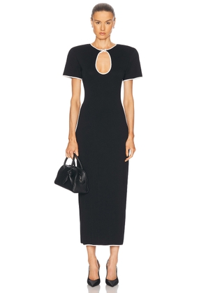 Rowen Rose Keyhole Dress in Black - Black. Size 36 (also in ).