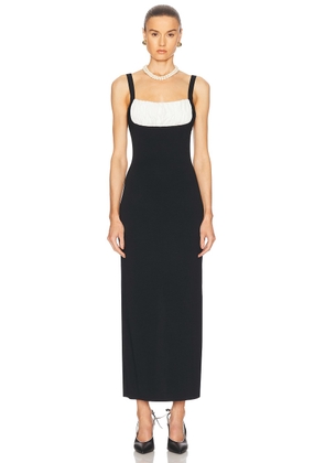 Rowen Rose Long Dress in Black & White - Black. Size 40 (also in ).