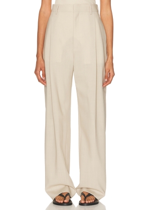 WARDROBE.NYC Mid Rise Trouser in Sand - Beige. Size S (also in ).