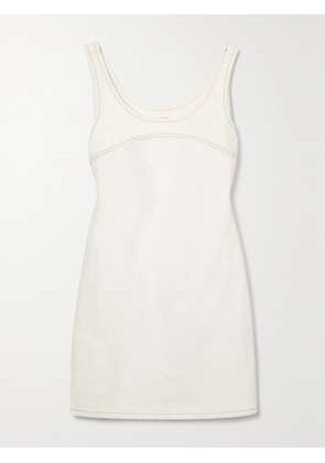 FRAME - Denim Mini Dress - Ecru - x small,small,medium,large