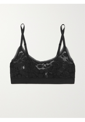 Eres - Stretch-lace Soft-cup Bra - Black - 32B,34B,36B,32C,34C,36C
