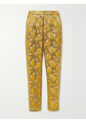 Dries Van Noten - Metallic Brocade Slim-leg Pants - Gold - FR 34,FR 36,FR 38,FR 40,FR 42,FR 44