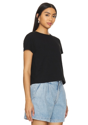 AGOLDE Adine Shrunken Tee in Black. Size M. Also in L, S, XL, XS.