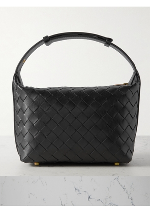 Bottega Veneta - Mini Wallace Intrecciato Leather Shoulder Bag - Black - One size