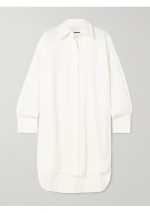 Jil Sander - Oversized Cotton-poplin Mini Shirt Dress - White - FR 34,FR 36,FR 38,FR 40,FR 42