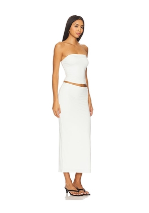 ALL THE WAYS Natalie Skirt Set in White. Size L. Also in M, S, XL, XS, XXS.