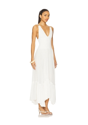 Free People x REVOLVE Fun In The Sun Maxi Dress in White. Size L. Also in M, S, XL, XS.
