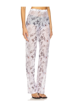Juliet Johnstone Mesh Pant in White. Size L. Also in M, S, XL/1X, XS.