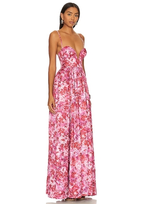 Lovers and Friends Mallory Gown in Pink. Size M. Also in S, XL, XS, XXS.