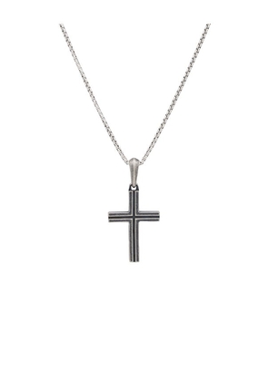 MIRANDA FRYE Cross Pendant 22 Necklace in Metallic Silver.