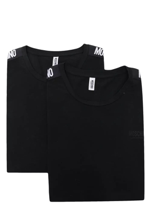Moschino logo-print T-shirt set - Black