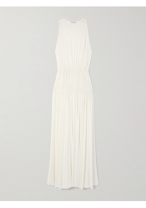 Alaïa - Gathered Jersey Maxi Dress - Off-white - FR 34,FR 36,FR 38,FR 40,FR 42,FR 44